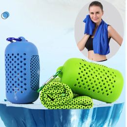 Towels Portable Mini Silica Gel Set Cold Towel Fitness Running Speed Dry Towel 100% Polyester Fibre Outdoor Cooling Cool Towel