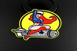 Rocket Girl Yellow Patches Iron on Space Badge Embroidered Stickers for Girls Boys Jacket Jeans Cloth Decoration9843852