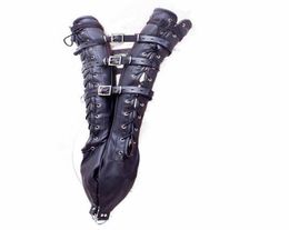 BDSM Bondage Sex Toys PU Leather Arm Bondage Sleeve Binder Adult Games Sex Slave Fetish Restraints Crazy Sex Game9128824