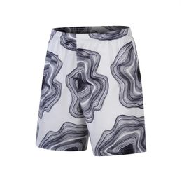 Men's Shorts Hawaiian Plus Size Beach Pants Casual Thin Breathable Water Ripple Pattern Design Loose Drawstring Waistband S-XXXL
