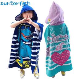 Pyjamas Cartoon baby bath towel ultra-fine Fibre cotton hooded beach towel newborn corner towel soft rain cape baby bath towelL2405