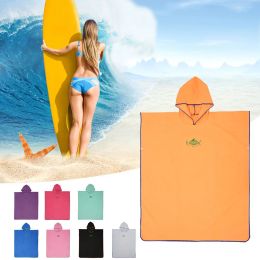Accessories Surf Poncho Changing Towel QuickDry Robe Hood Microfiber Beach Blanket Bath Towel Swim Towel Wetsuit for swimming pool seaside
