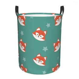 Laundry Bags Basket Cute Heads And Stars Cloth Folding Dirty Clothes Toys Storage Bucket Household