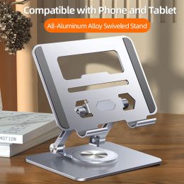 Stands 360° Rotation Tablet Stand for iPad, Adjustable Foldable Tablet Holder,Aluminum Phone Stand Compatible with iPad Pro/ Air/ Mini