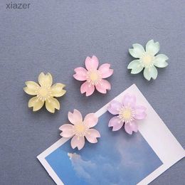 Fridge Magnets 5/10/15 cute cherry blossom cooler magnets message notes photos gifts home magnetic stickers stationery magnets edge decorations WX