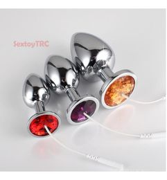 Electro Sex Toy Accessory Electric Anal Plug Electrical Butt Plugs Small Medium Large Size Electrostim Fetish Bdsm Sex Toy Adult G7024136
