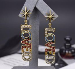 High quality vintage letter Dangle Earrings for fashion women party Jewellery gift4886061