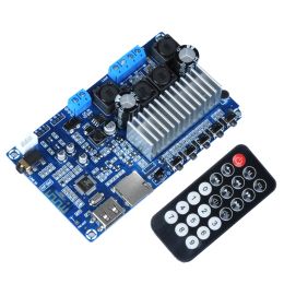 Amplifiers 2*50W TPA3116 Digital Power Audio Amplifier Board Bluetooth 5.0 Stereo TPA3116D2 FM USB Decoding Remote Class D Amplifiers