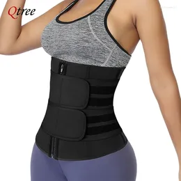 Women's Shapers Qtree Waist Trainer Plus Size For Women Sports Girdle Corset Slimming Belly Body Shaper Sweat Trimmer Belt Slimmer Weight