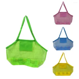 Storage Bags Large Mesh Beach Bag Toy For Toys Kids Sea Shell