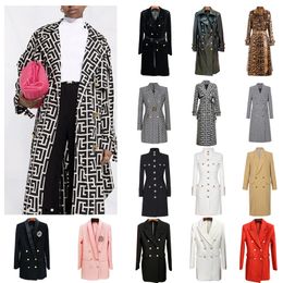 Womens Suits & Blazers Sets Spring Autumn Winter Two Pcs of Two-Tones Casual Slim Woman Jackets Fashion Lady Office Suit Pockets Business Notched Coat -11