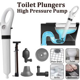 Plungers High Pressure Toilet Plunger Clog Remover Sewer Drain Dredge Air Drain Blaster Plunger for Bathroom Pipe Sink Toilet Kitchen