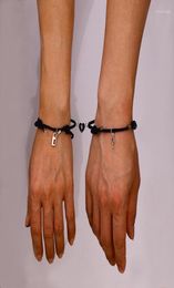 Charm Bracelets 2PCS Couple Key Lock Handmade Adjustable Magnetic Long Distance Lover Relationship Friend Women Bracelet Gifts9659625