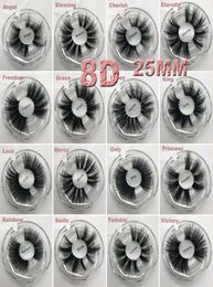 25mm 5D mink eyelashes 16 styles 1 pair Super Long natural Thick 25MM 100 Mink Lashes Lifelike handmade 4613731