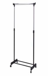 Adjustable Rolling Clothes Hanger Coat Rack Floor Hanger Storage Wardrobe Clothing Drying Racks With Shoe Rack72934681906326