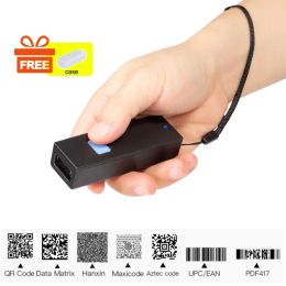 Scanners Holyhah M2d Mini Barcode Scanner Usb Wired Bt 2.4g Wireless 1d 2d Qr Pdf417 Bar Code for Ipad Iphone Android Tablets Pc