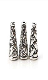 10pcslot 1865mm Antique Silver Colour Cone Bead Caps Embossing Alloy End Cap DIY Craft Jewellery Findings5452583