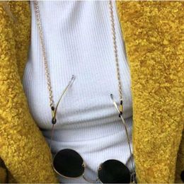 Eyeglasses chains Eyeglasses Chain white plastic Pearl inside metal chain Mask Hanging Rope Sile Loops Sunglasses accessory