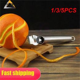 1 PC Stainless Steel Lemon Peeler Orange Fruit Citrus Zester Peeler Kitchen Bar Craft Stainless Steel Knife Peeling Tools 0507