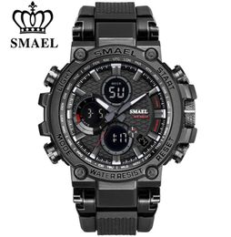 2019 SMEAL Brand New Men Sport Watch Digital LED Analog Quartz Chronograph Military Male Clock Relogio Masculino5058785