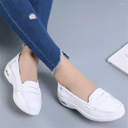 Casual Shoes Increase Height 36-39 Women's White Sneakers Ladies Vulcanize Green Boots Girl's Children's Sport Funky Bascket