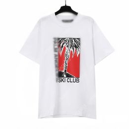 Palm PA Harajuku 24SS Summer Letter Printing Logo SKI T Shirt Boyfriend Gift Loose Oversized Hip Hop Unisex Short Sleeve Lovers Style Tees Angels 2271 UZU