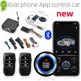 Electronics New Car Alarm Remote Control PKE Car Start Stop Keyless Entry Engine Start Alarm System Push Button Remote Starter Stop
