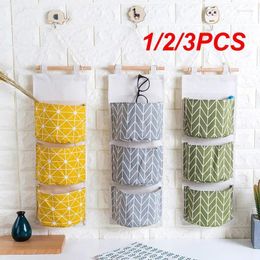 Storage Boxes 1/2/3PCS Pockets Cotton Wall Mounted Bag Home Room Closet Door Sundries Clothes Hanging Holder Cosmetic Toys