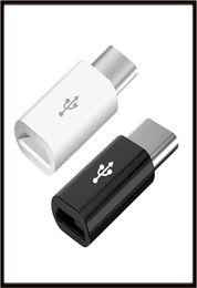 New USB Type C Male to Micro USB Female Adapter Connector For Nokia N1 Mackbook Black White6992396