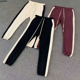 Mens Designer Pants Street Style European Size Fashion Casual Sports Luxury Striped Solid Colour Spring Autumn Brand Jogging Leggings Brtm