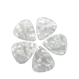Accessories Best Price White Pearloid Guitar Picks Celluloid Pearl White Different Thickness Guitar Plectrum MOQ 100PCS