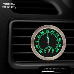Gauges Odatime Mini Luminous Thermometer Hygrometer Car Interior Temperature and Humidity Home Room Thermohygrometer Measuring Tool