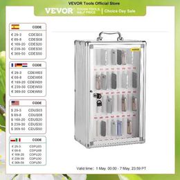 Storage Boxes Bins VEVOR 36 slot mobile phone cabinet silver aluminum alloy pocket chart wall mounted storage Q240506