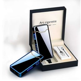 2021 Newest Version High-Power Pulse Flame ARC Cigarette Lighter Electric Windproof Cigar Lighters With Custom