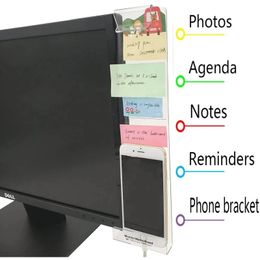 Mobile Phone Holders Monitor Message Memo Board Sticky Notes Tab Screen Computer Monitors Side Panel Planner Phone Stands