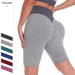 Active Shorts Cycling Pants Women Sports Fitnedd Push Up Yoga Tights Hip Lift Gym High Waist V Back Scrunch Bum Leggings