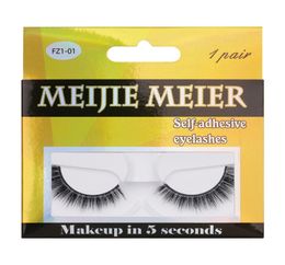 Reusable PreGlued False Lashes Natural Self Adhesive Fake Eyelashes Add Instant Volume and Glamour Easy Use Gentle to Remove J0715282571