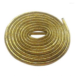 Shoe Parts Offical Weiou Gold/Silver Metallic Rope Laces Flashing Shoelaces Glitter Pearlized Sparkle For Dress Shoes Women