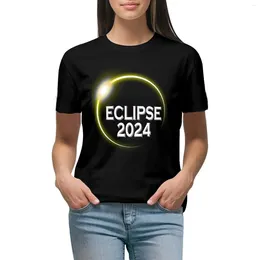 Women's Polos Eclipse 2024 T-shirt Female Clothing Graphics Women T Shirt