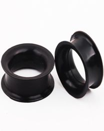 Fashion gauge plug F27mix 12 size 192pcslot body Jewellery double flared silicone flesh tunnel piercing2369337