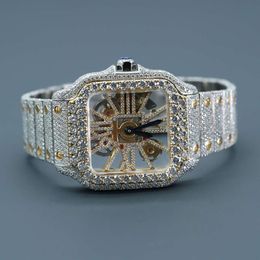 Introducing The Latt Customised New Arrival Luxury Brand Wrist Watch For Men Featuring Exquisite Moissanite Diamonds