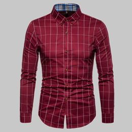 Men's Dress Shirts 2024 Spring Casual Social Formal Shirt Men Long Sle Shirt Business Slim Office Shirt Cotton Mens Dress Shirts d240507