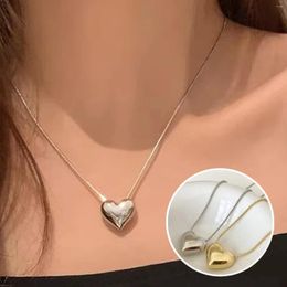 Pendant Necklaces Tiny Heart Choker Necklace For Women Silver Colour Chain Small Love On Neck Bohemian Jewellery