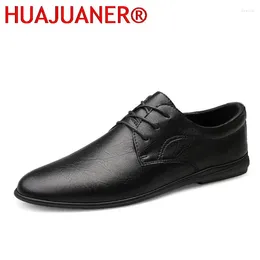 Casual Shoes Formal Dress Oxford For Men Retro Mens Business Leather Flats Male Non-Slip Office Derby Footwear Handmade