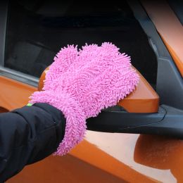 Gloves Waterproof Car Wash Microfiber Chenille Gloves Thick Car Cleaning Mitt Wax Detailing Brush Auto Care Doublefaced Glove