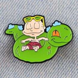 Green monster elf friends enamel pin childhood game movie film quotes brooch badge Cute Anime Movies Games Hard Enamel Pins