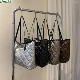 Shoulder Bags Women Diamond Quilted Tote Handbag Large Capacity Down Bag Versatile Top Handle Casual Trendy Female Shopping