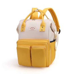 Diaper Bags Mommy Bag Portable Baby Stroke Hanging Bag Large Capacity Waterproof Fashion Travel Backpack Lightweight Multi Scale BagL240502