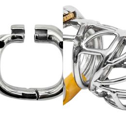 Nxy Cockrings Ergonomic Stainless Steel Stealth Lock Device Cage Penis Ring Belt S065 02155925541