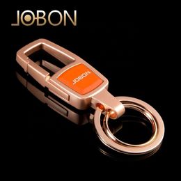 Jobon Wholesale Bulk Keychain Manufacture Full Metal Zinc Alloy Car Key Chain Fashion With Gift Box